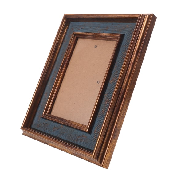 TEHAUX Vintage Photo Frame Dark Brown Wooden American Retro Design for Graduation