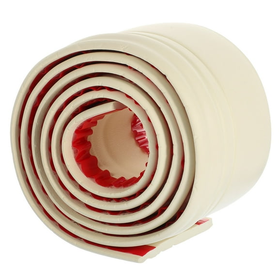 TEHAUX Wall Trim Skirting Border Molding Ceiling Line Edging Strip Covers Adhesive Baby White