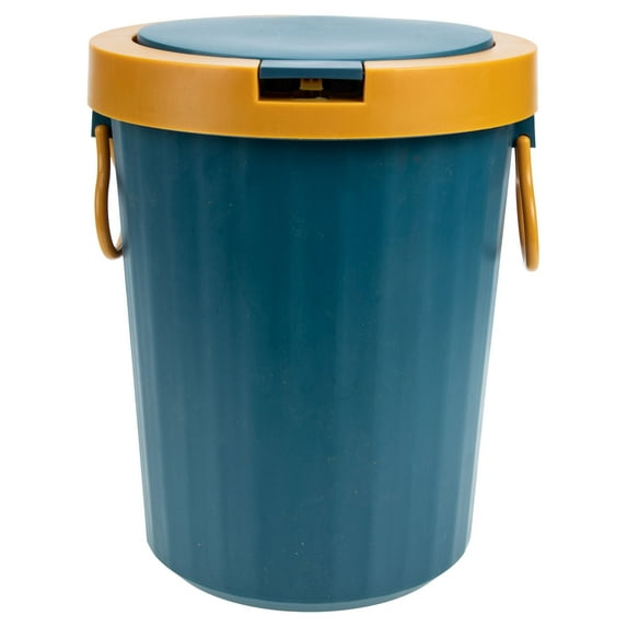 TEHAUX Garbage Container Blue Plastic 1Set Space Saving