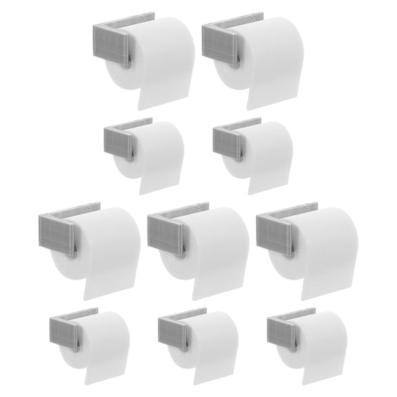 TEHAUX 10Pcs Dollhouse Tissue Holder for Dollhouse Kitchen Accessories with PLA White Miniature Design