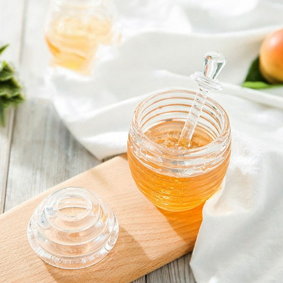 TEHAUX Syrup Dispenser Transparent Acrylic 1 Set 5.6X3.7in
