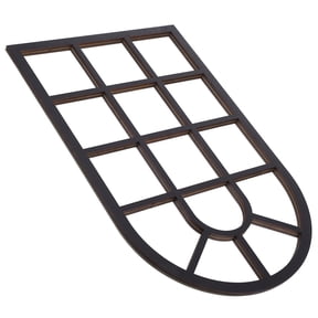 TEHAUX Arch Frame Wooden Window Sticker, Black, Ideal for Living Room and Bedroom Decor
