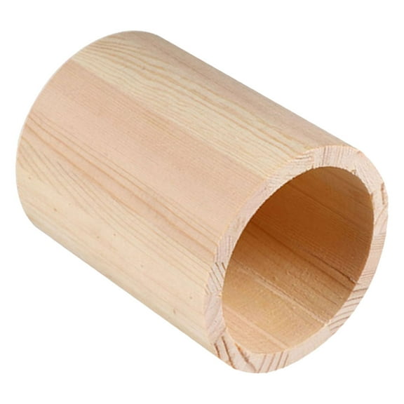 TEHAUX Wooden Pencil Holder for Storage Use Khaki Desk Organizer with Simple Style 7.87 Inches