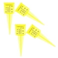 thumbnail image 1 of TEHAUX 4-Pack Outdoor Plastic Rain Gauge, Accurate Yellow Rainfall Measuring Device for Garden, Yard, and Weather Monitoring, 1 of 8