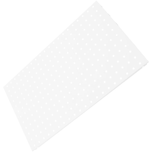 TEHAUX White Iron Pegboard Wall Panel for Garage Tool Storage and Efficient Workshop Organization