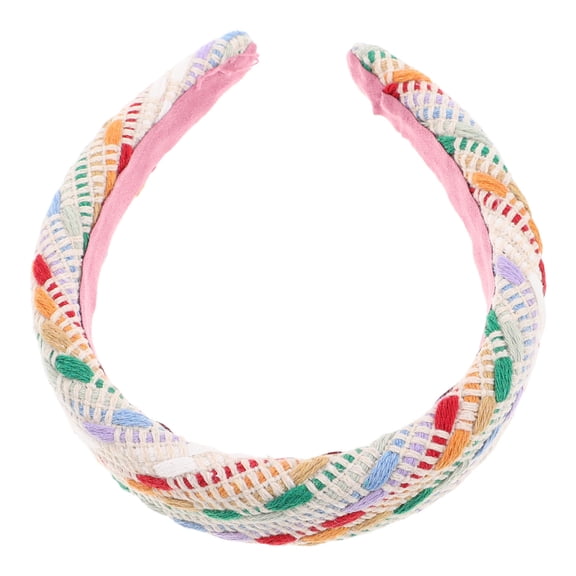 TEHAUX Women's Woven Headbands, Sweet Multi-Color Design, 1 Pack Stylish Hair Accessories