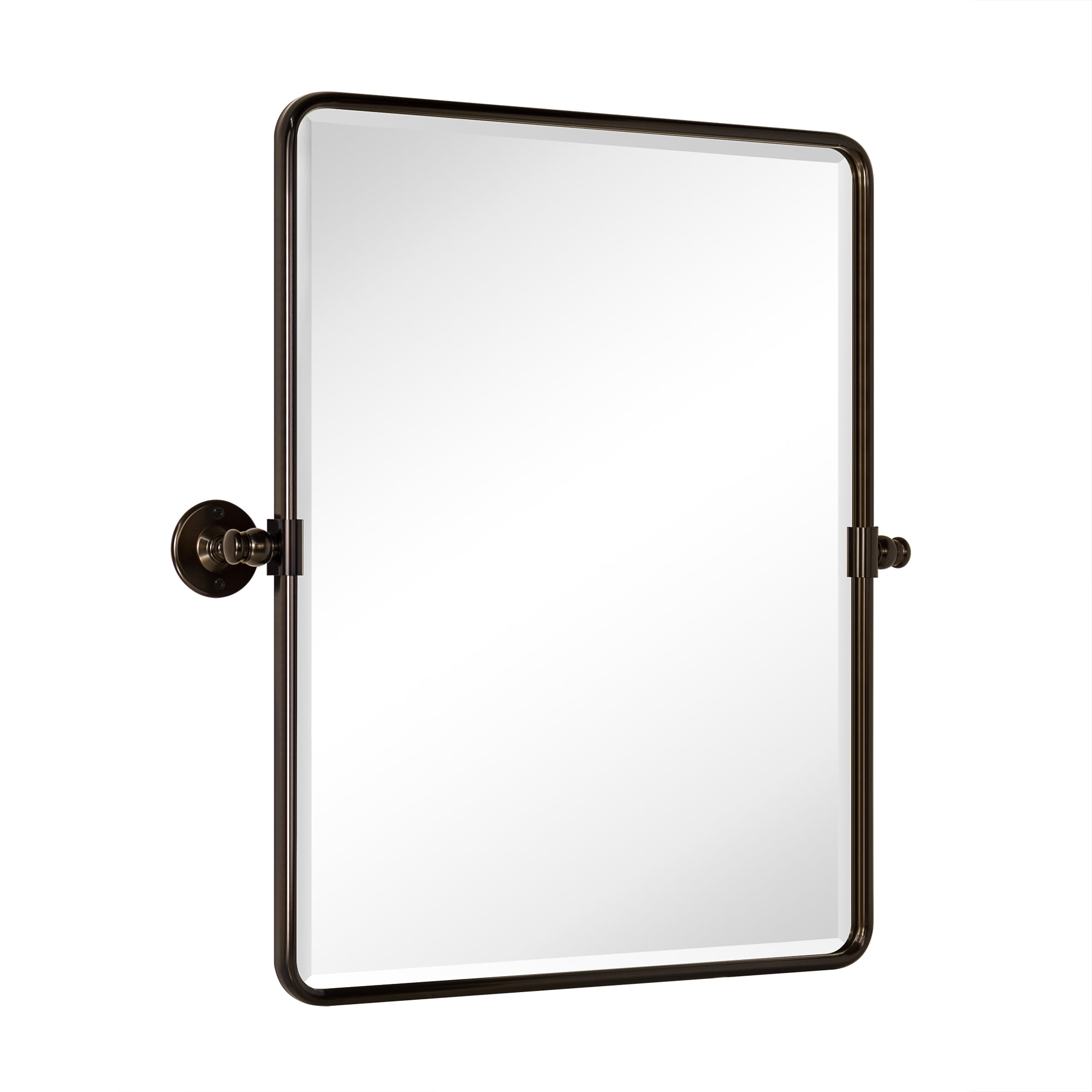 TEHOME 20 x 24'' Oil Rubbed Bronze Pivot Bathroom Mirror Tilt Vanity Mirror Metal Framed