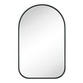 thumbnail image 1 of TEHOME Contemporary Black Bathroom Mirror, 23x37 inches, Metal Framed Rounded Rectangle, 1 of 6