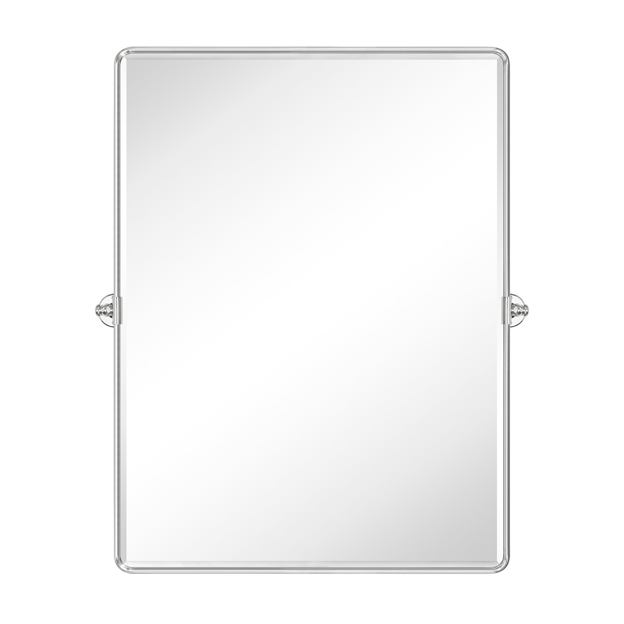 TEHOME 30 x 40'' Chrome Pivot Bathroom Mirror Tilt Vanity Mirror Metal