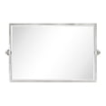 thumbnail image 1 of TEHOME 36x24'' Brushed Nickel Horizontal Pivot Rectangle Bathroom Mirror for Wall, 1 of 6
