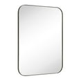 thumbnail image 1 of TEHOME 36x48'' Oil Rubbed Bronze Rounded Rectangle Bathroom Vanity Wall Mirror Stainless Steel Metal Framed Rectangular Bathroom Mirror, Vertical and Horizontal Hanging, 1 of 6