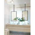 thumbnail image 1 of TEHOME Black Ceiling Mount Mirror, 20x30 inches, Metal framedd Rectangle, Adjustable, 1 of 7