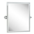 thumbnail image 1 of TEHOME Chrome Metal Framed Pivot Rectangle Bathroom Mirror 20x24", 1 of 7