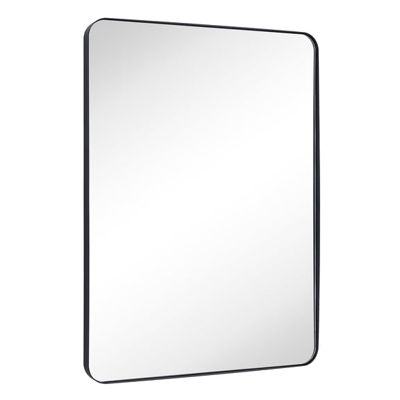 TEHOME Kengston Comtemporary Black Metal Framed Rectangle Bathroom Vanity Mirror 30x40''