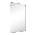 thumbnail image 1 of TEHOME Kengston Comtemporary Chrome Metal Framed Rectangle Bathroom Vanity Mirror 20x30'', 1 of 12