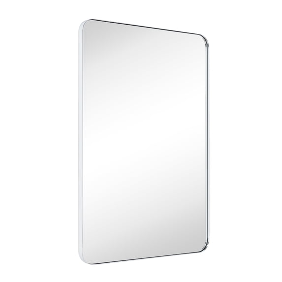 TEHOME Kengston Comtemporary Chrome Metal Framed Rectangle Bathroom Vanity Mirror 20x30''