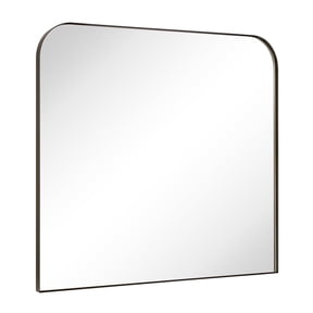 TEHOME Bhargava Contemporary 30x34'' Oil Rubbed Bronze Arched Mirror Arch Large Framed Mirror