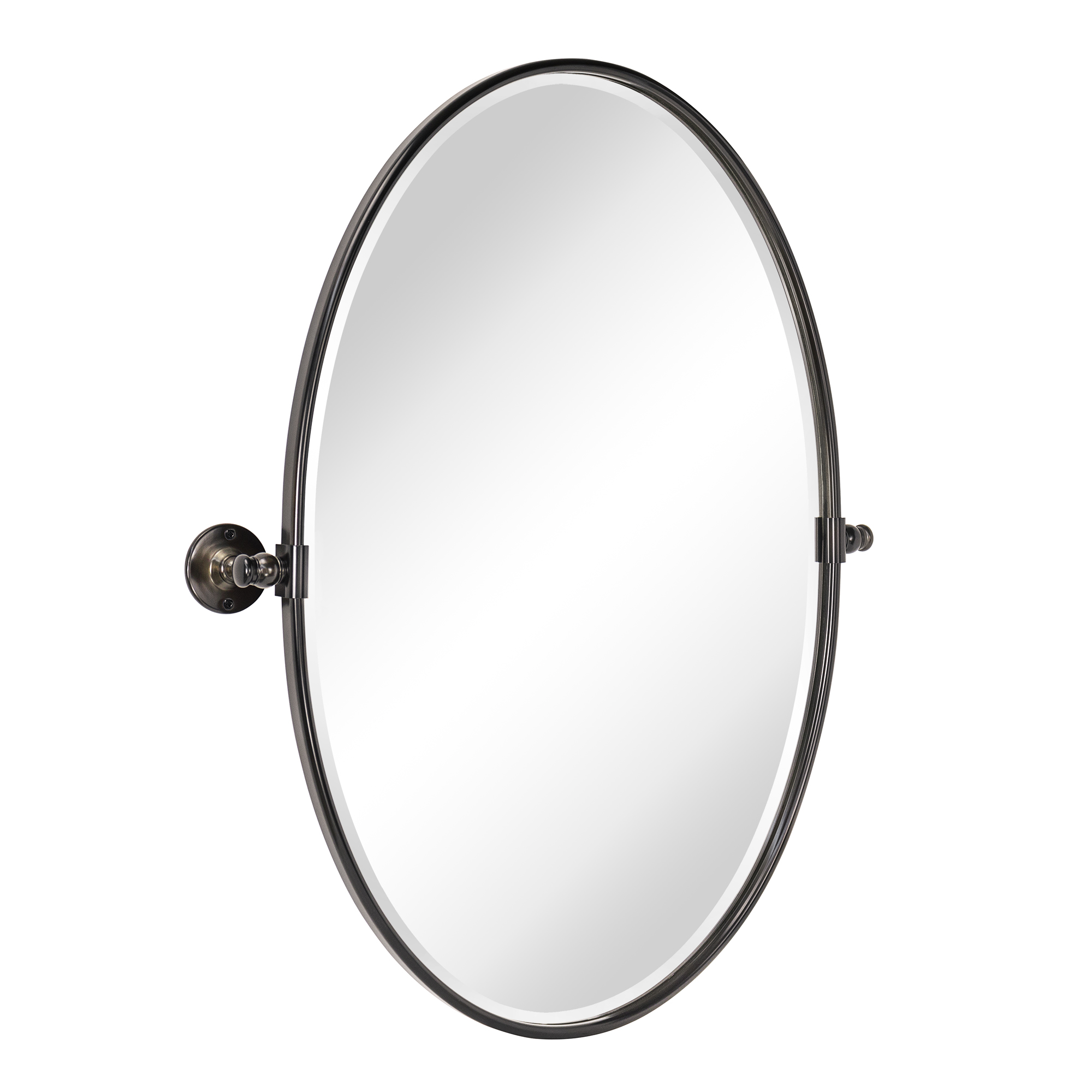 TEHOME Farmhouse Oval Oil Rubbed Bronze Metal Pivot Bathroom Vanity