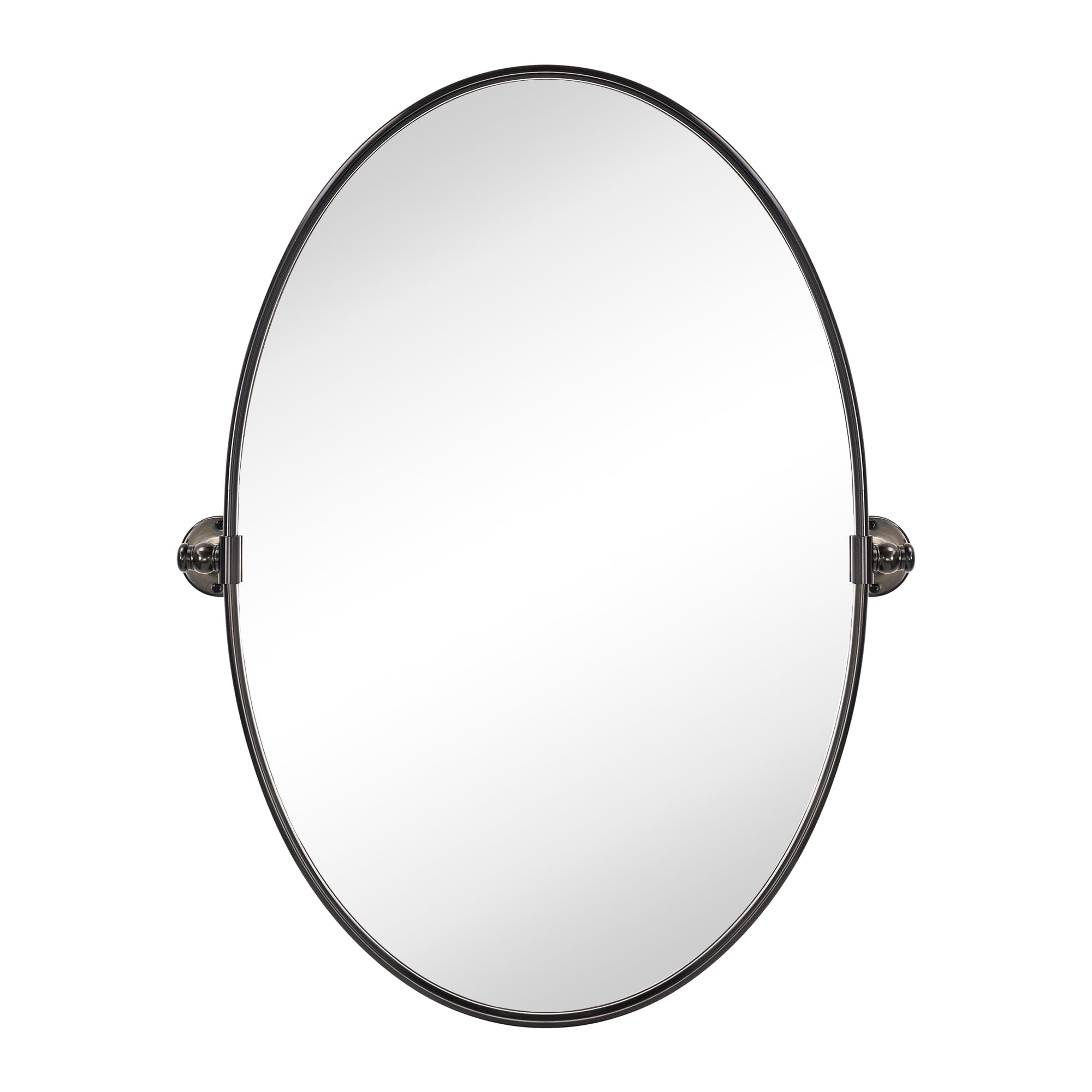 TEHOME Farmhouse Oval Oil Rubbed Bronze Metal Pivot Bathroom Vanity ...