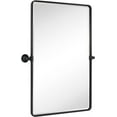 thumbnail image 1 of TEHOME Farmhouse Pivot Rectangle Bathroom Mirror Oil Rubbed Bronze Metal Framed Tilting Beveled Vanity 23x35", 1 of 5
