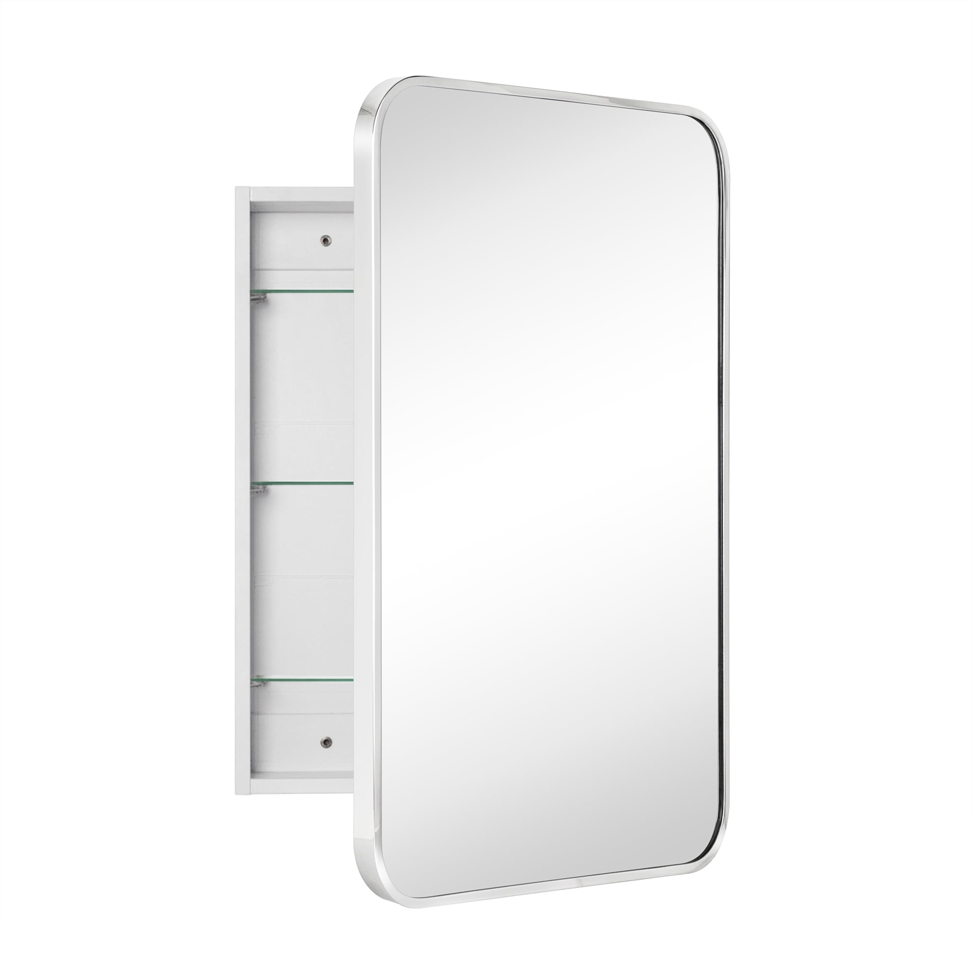 TEHOME Garnes Recessed or Surface Mount Framed Medicine Cabinet with ...