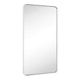 thumbnail image 1 of TEHOME Kengston Modern & Contemporary Rectangular Bathroom Vanity Mirror 30'' x 60'' - Chrome, 1 of 10