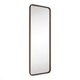 thumbnail image 1 of TEHOME Natural Walnut Wood Bathroom Mirror, 22x65 inches, Solid Wood framedd Rounded Rectangle, 1 of 8