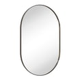 thumbnail image 1 of TEHOME Oil Rubbed Bronze Oval Mirror, 20x30 Inches, Capsule Pill Shaped, Stainless Steel Framed Bathroom Mirror, 1 of 5