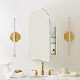 thumbnail image 1 of TEHOME White Frameless Arch Recess & Surface Mount Cabinet with Mirror for Bathroom, 30'' H x 20'' W, 1 of 12