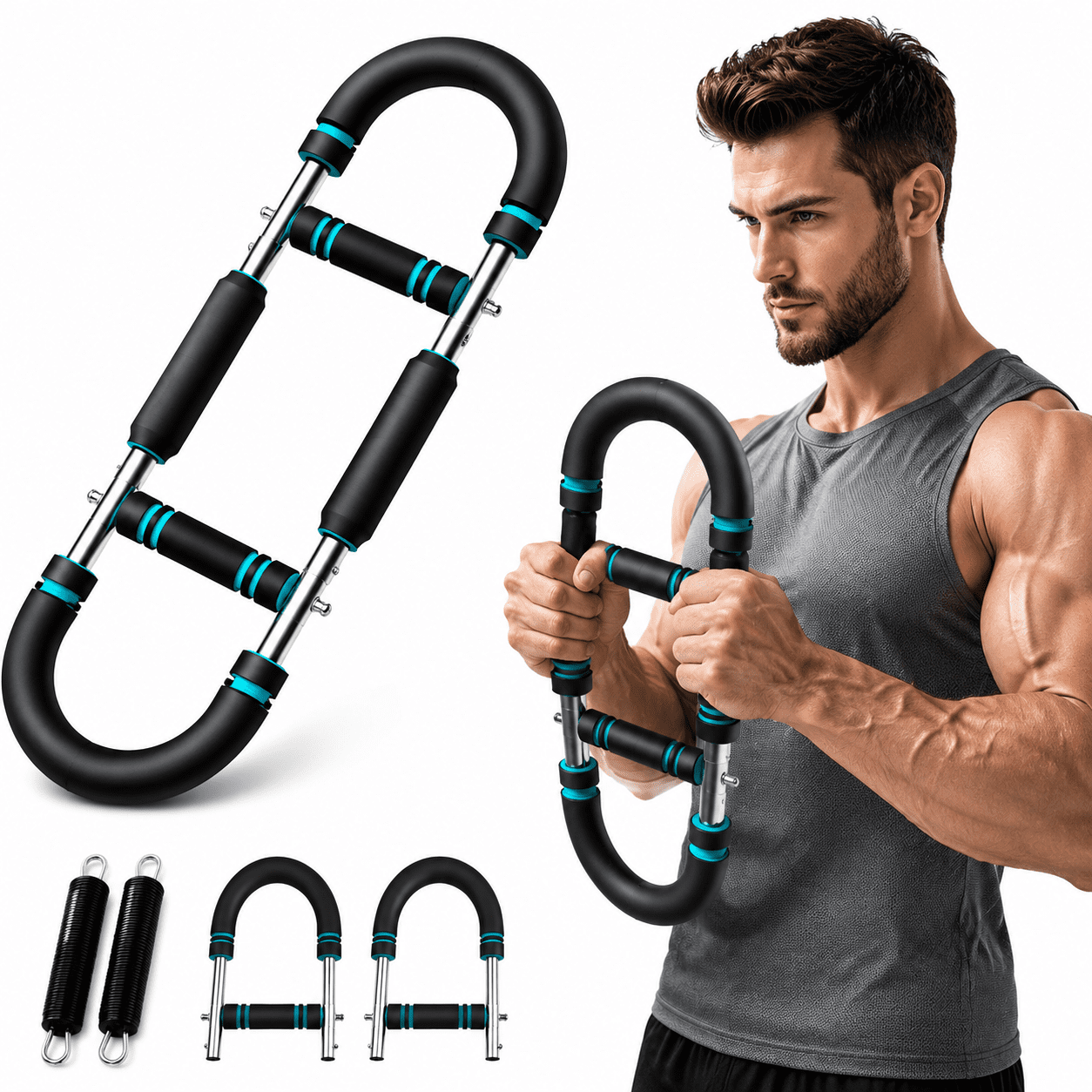 TEIPUERY Twister Arm Trainer, Adjustable Chest Workout Equipment