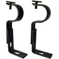 thumbnail image 1 of TEJATAN Adjustable Curtain Rod Brackets, Black, Set of 2, 1 of 3