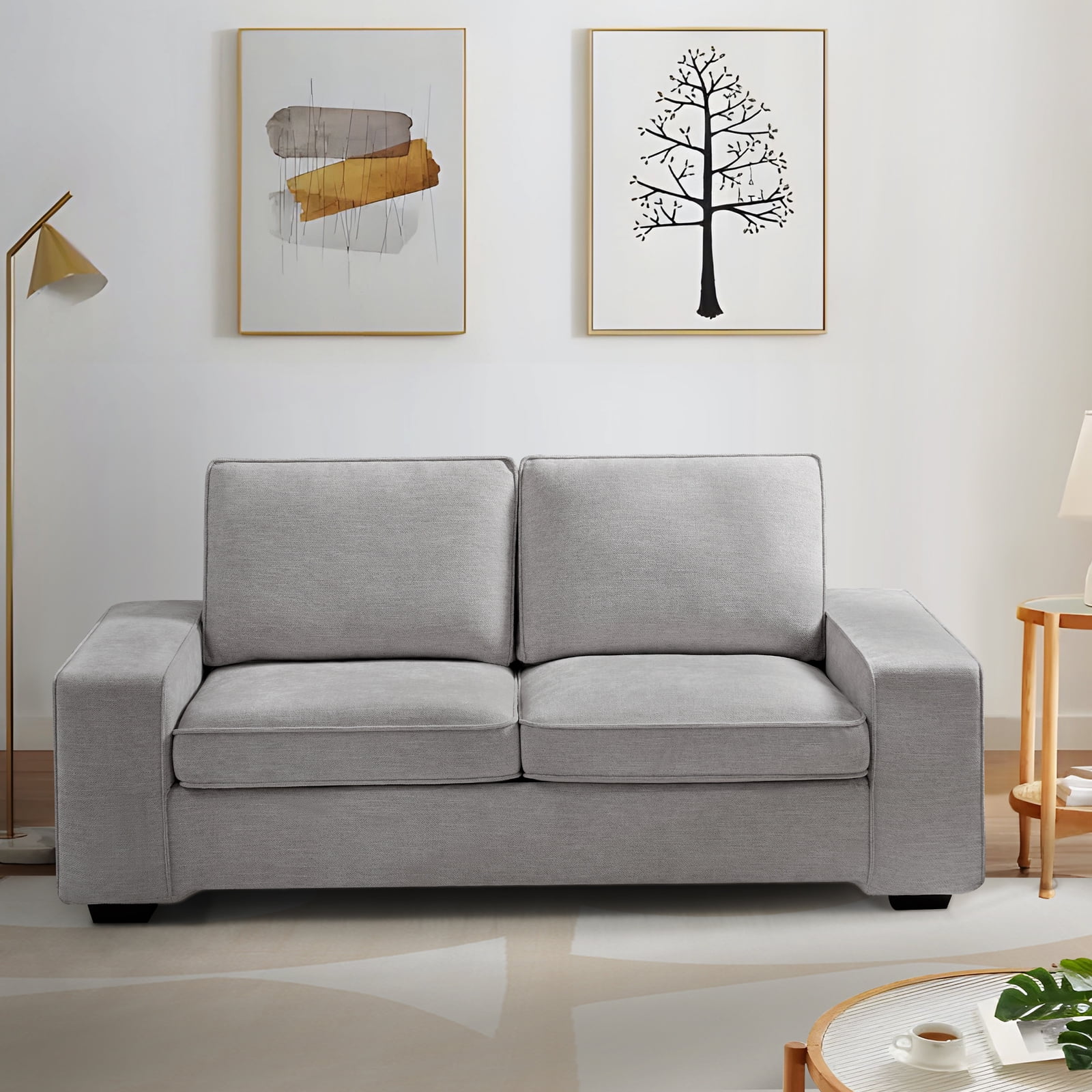 TEKAMON Convertible Sectional Sofa Couch for Living Room, Apartment