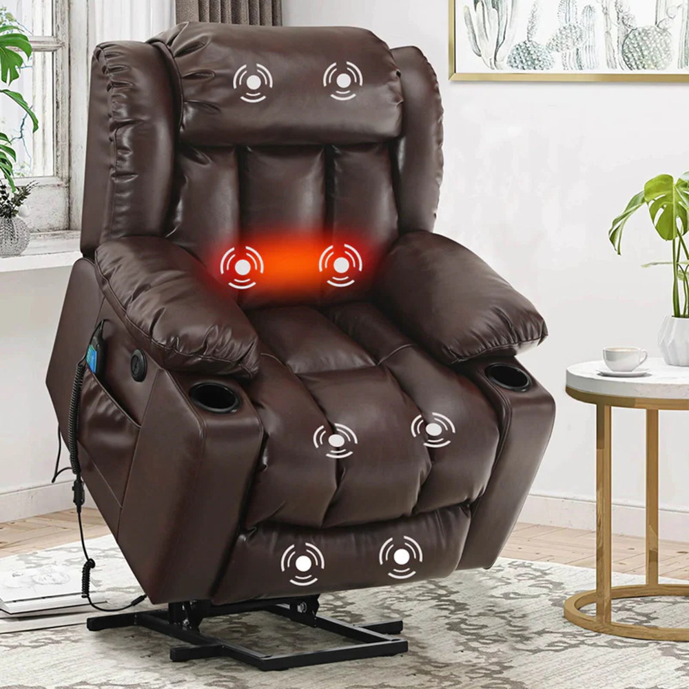 BTMWAY Power Recliner Sofa, Electric Lift Chair with Remote Control and