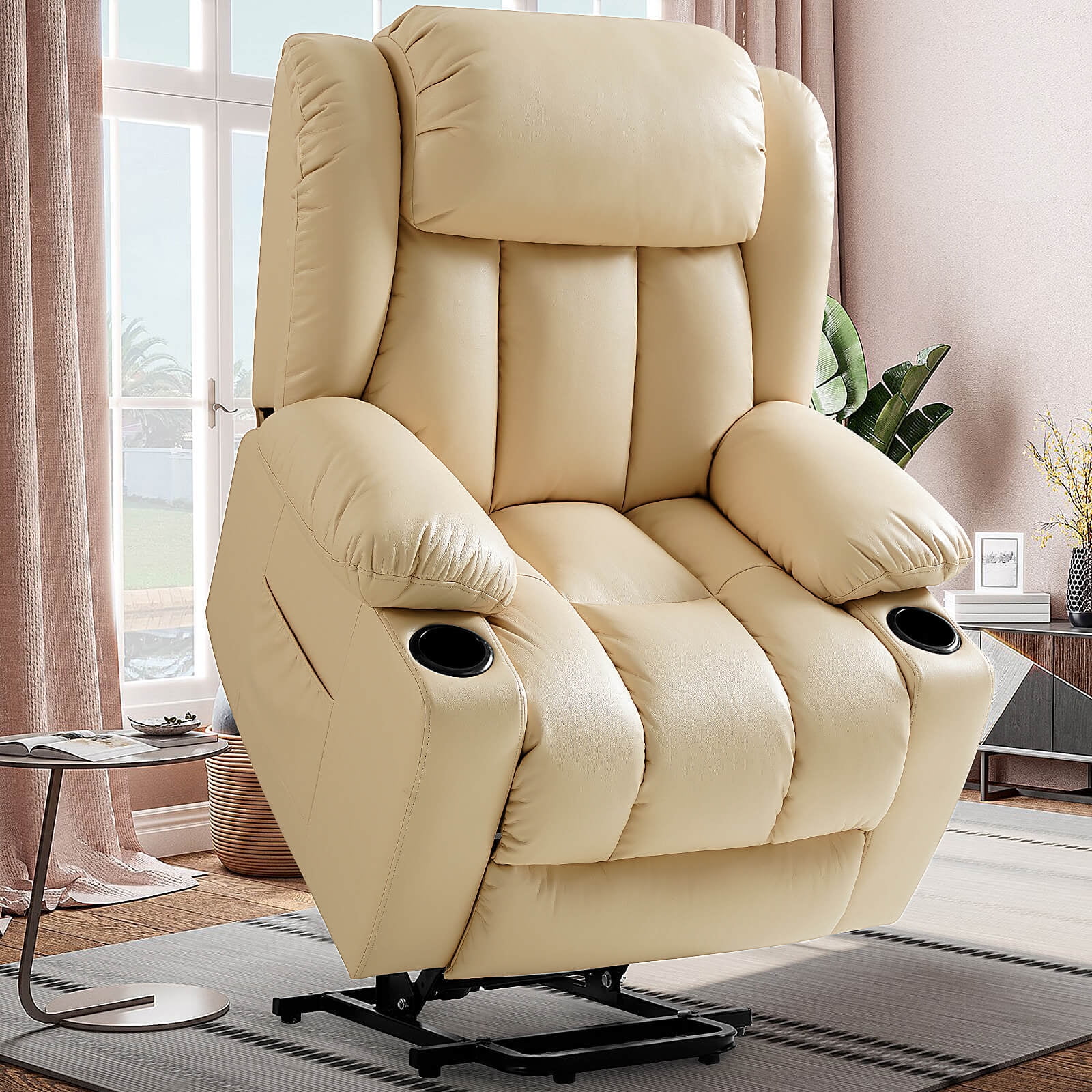 TEKAMON Large Power Lift Recliner Chair for Elderly with Heat and