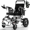 thumbnail image 1 of TEKAMON Lightweight Foldable Electric Wheelchair All Terrain Power Wheel Chair for Adults, Seniors, Elderly, Airline Approved, Silver, 1 of 11