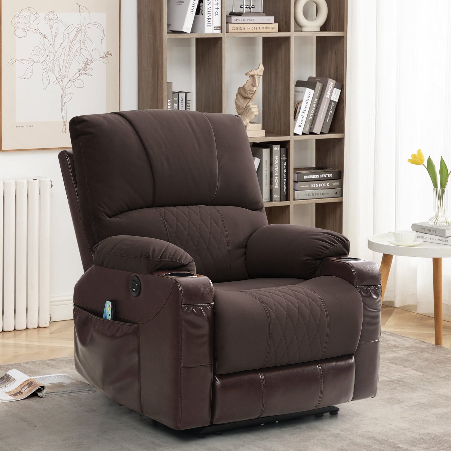 TEKAMON Wall Hugger Power Recliner Chairs Zero Gravity Standard