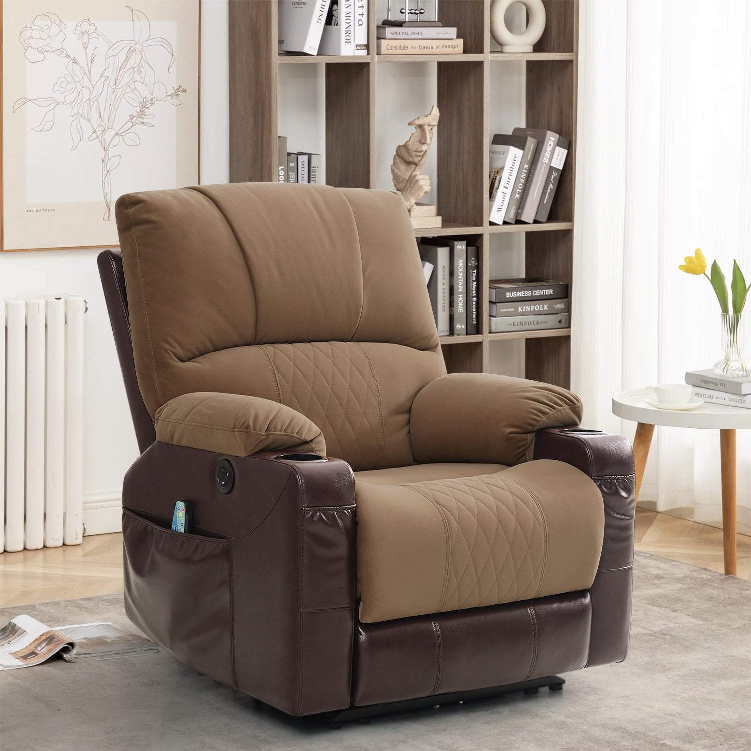 TEKAMON Wall Hugger Power Recliner Chairs Zero Gravity Standard