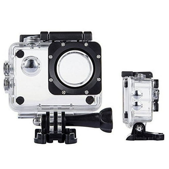 TEKCAM Action Camera Waterproof Case Underwater Protective Housing Case Compatible with AKASO EK7000 EK5000/ DBPOWER EX5000/ WiMiUS Q1Q2/ EKEN H9R/ Campark X15 V30 Sports Camera