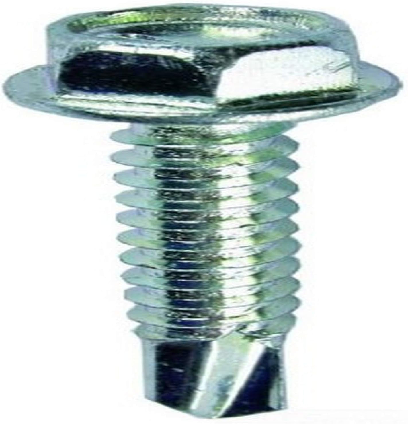 Tek Screws 1000 Count #10 X 3/4" Hex Washer Head Self-Drilling - Zinc Coated, Grade 2 Steel 3 Inch Self Tapping Metal Screws - Foto 2
