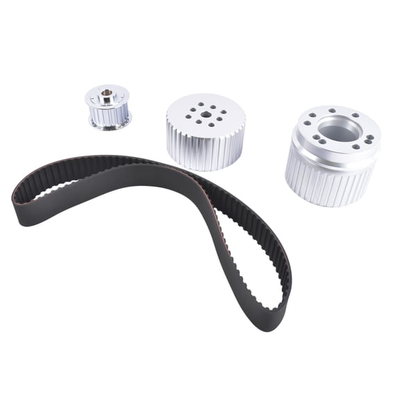 TEKKOAUTO For Chevy BBC 396 427 454 Short / Long Water Pump Gilmer Belt Drive Pulley Kit