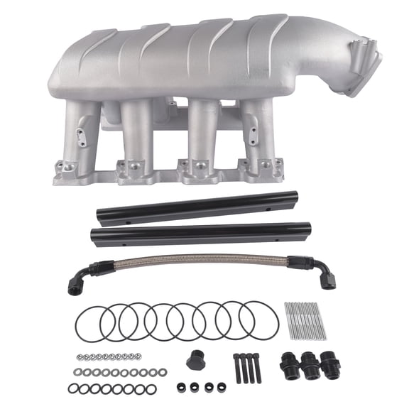 TEKKOAUTO For Chevy Small Block Gen III/IV LS3 EFI LS Hi-Ram Multi-Port Intake Manifold 1x92 mm
