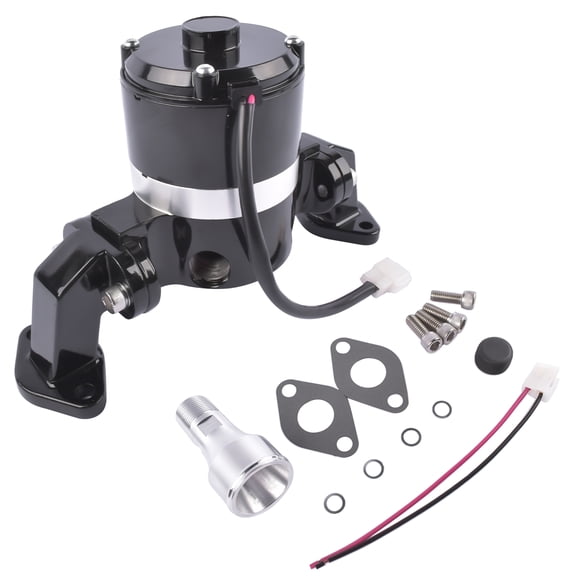 TEKKOAUTO High Flow Aluminum Electric Water Pump for BBC Big Block Chevy 396 454 427 Black