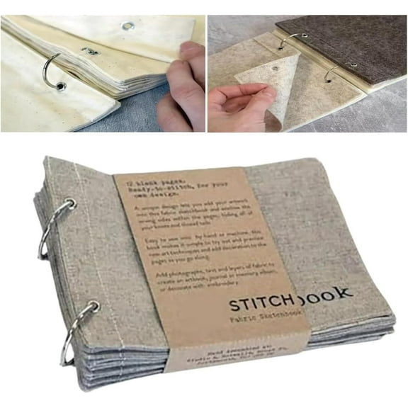TEKNIS Blank Fabric Sketchbook, Portable Art Journaling Notebook, Linen Sketchbook (Color : B)