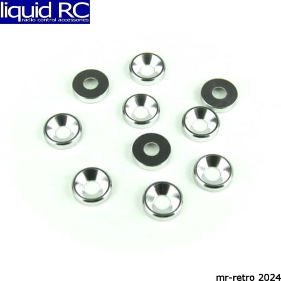 Tekno RC 1220 M3 Countersunk Washers (aluminum natural 10 pieces)