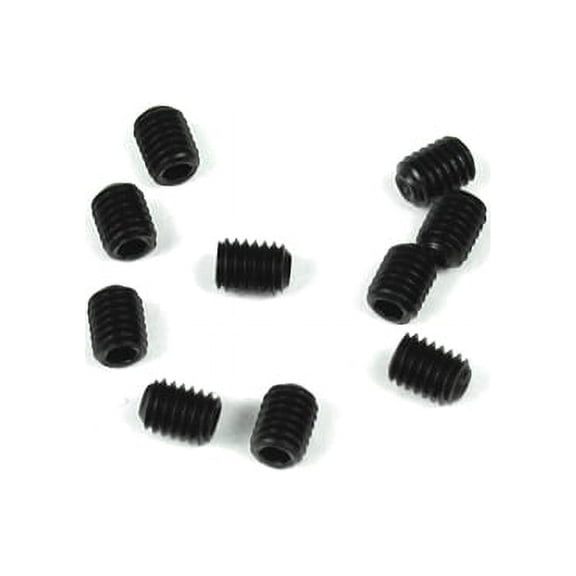 TEKNO RC LLC M3x4mm Set Screws- Black 10pcs TKR1601 Electric Car/Truck Option Parts