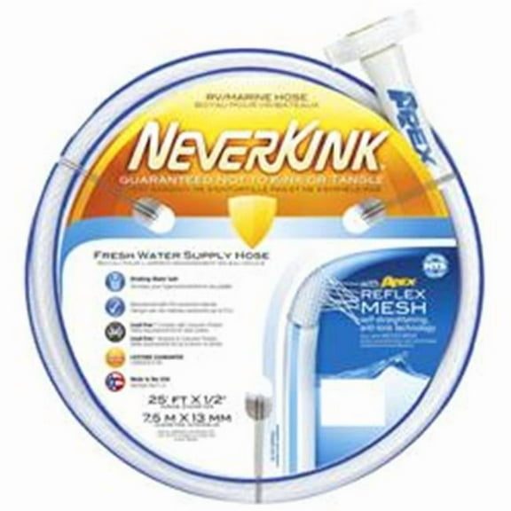 TEKNOR APEX 860275 Neverkink Fresh Water Hose - 0.63 In. X 75 Ft.
