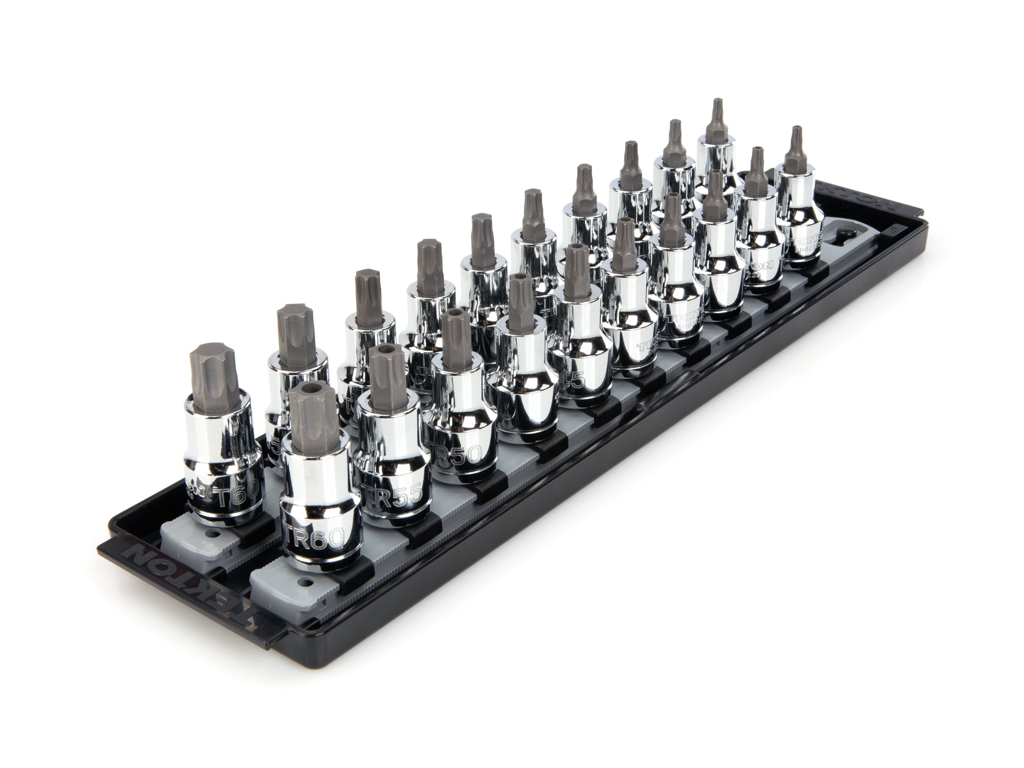 TEKTON 1/2 Inch Drive Torx & Tamper-Resistant Torx Bit Socket Set, 20 ...