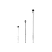 TEKTON 1/4, 3/8, 1/2 Inch Drive Quick-Release Long Ratchet Set, 3-Piece 9, 12, 18 in. | SRH99123