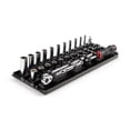 thumbnail image 1 of TEKTON 1/4 Inch Drive Shallow and Deep 6-Point Socket and Ratchet Set with Rails and Tray, 29-Piece (5/32 - 9/16 in.) | SKT03101, 1 of 7