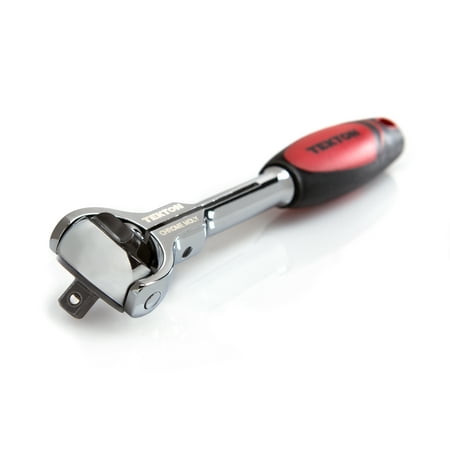 TEKTON 1/4 Inch Drive x 5 Inch Swivel Head Quick-Release Ratchet | 1490